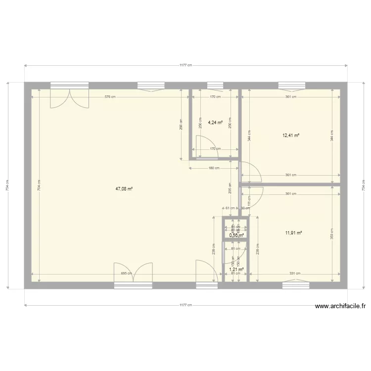 ALOZY plan r&eacute;novation maison. Plan de 