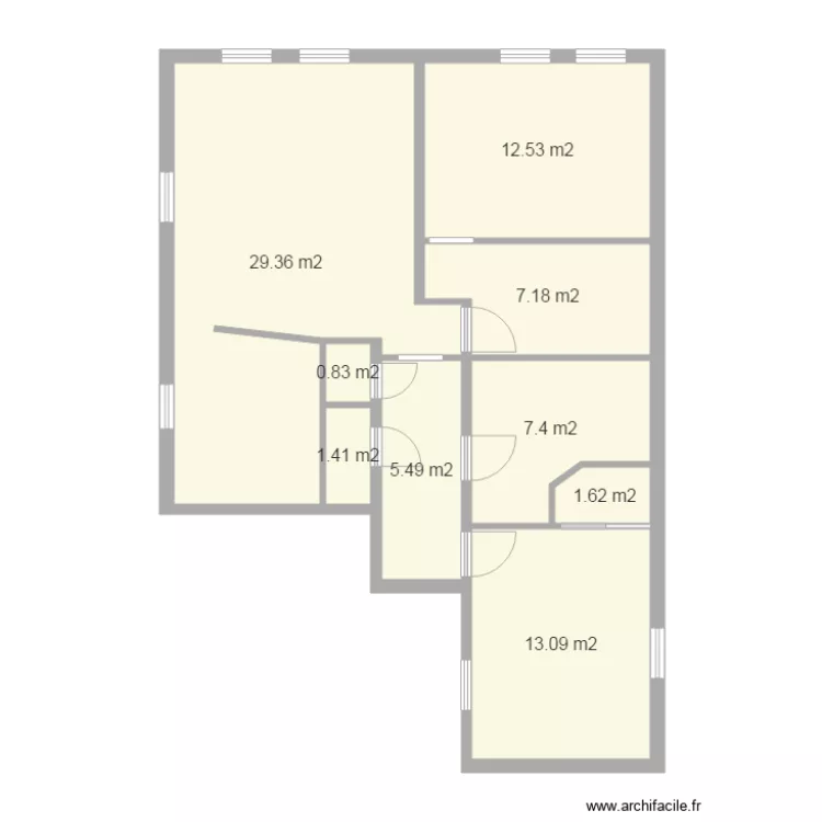 HOF BENFELD. Plan de 