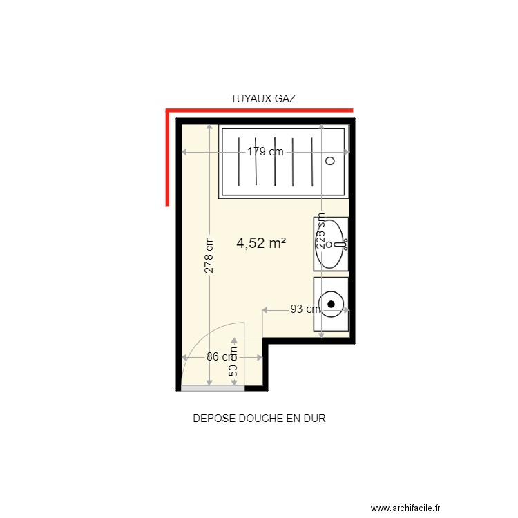 SZYSZKA CECILE . Plan de 1 pièce et 5 m2