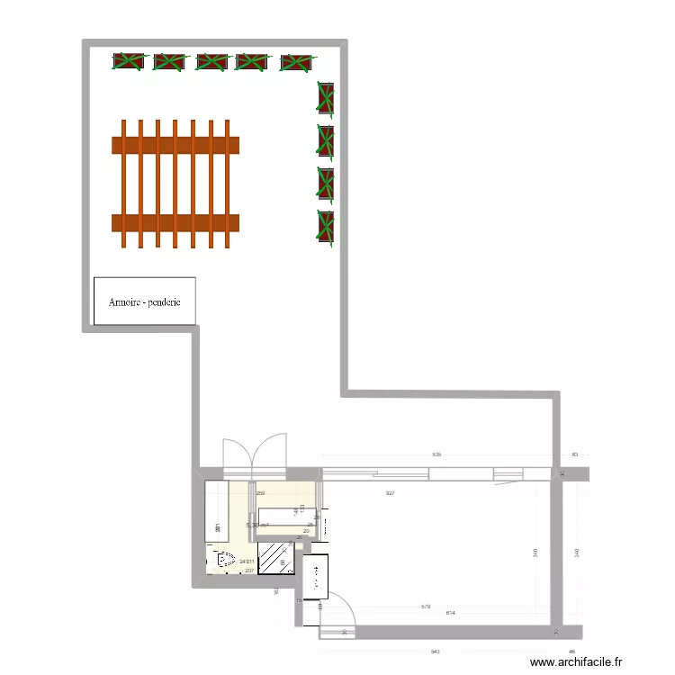 passage Vallet. Plan de 