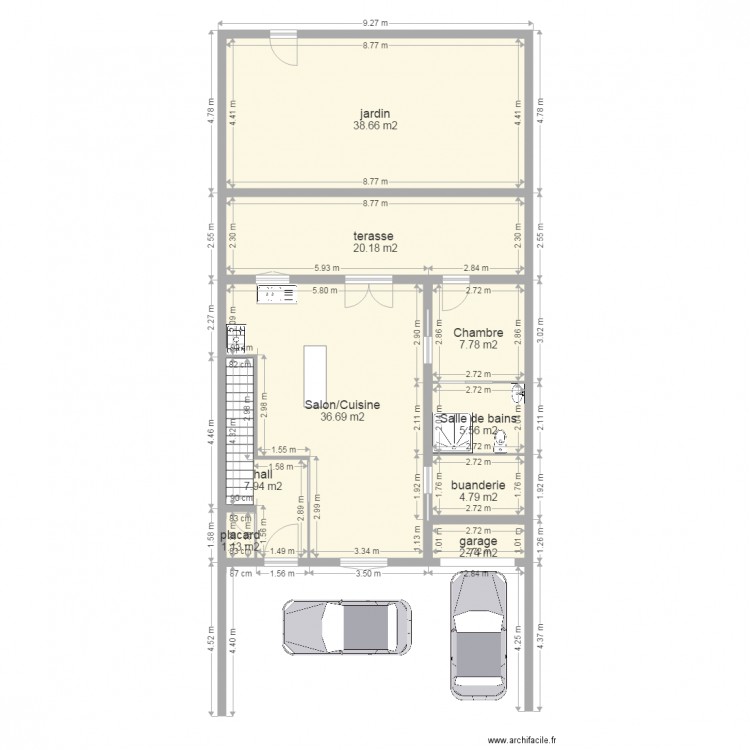 plan RDC projet 1 zebidi. Plan de 0 pièce et 0 m2