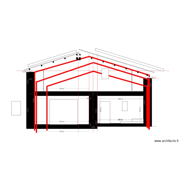 PIGNON EST FINAL 10. Plan de 1 pièce et 10 m2