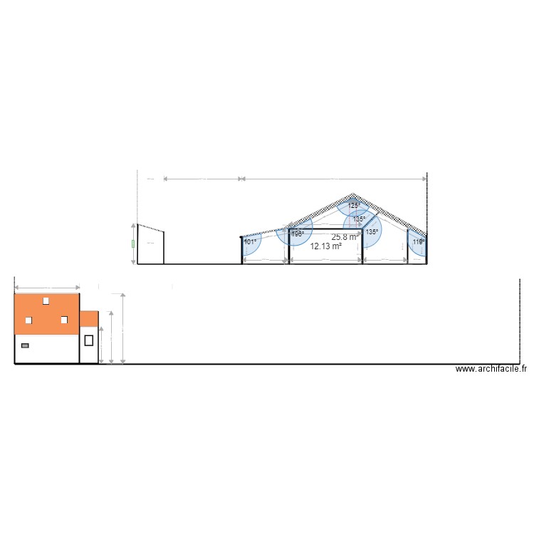 plan de coupe exemple. Plan de 0 pièce et 0 m2