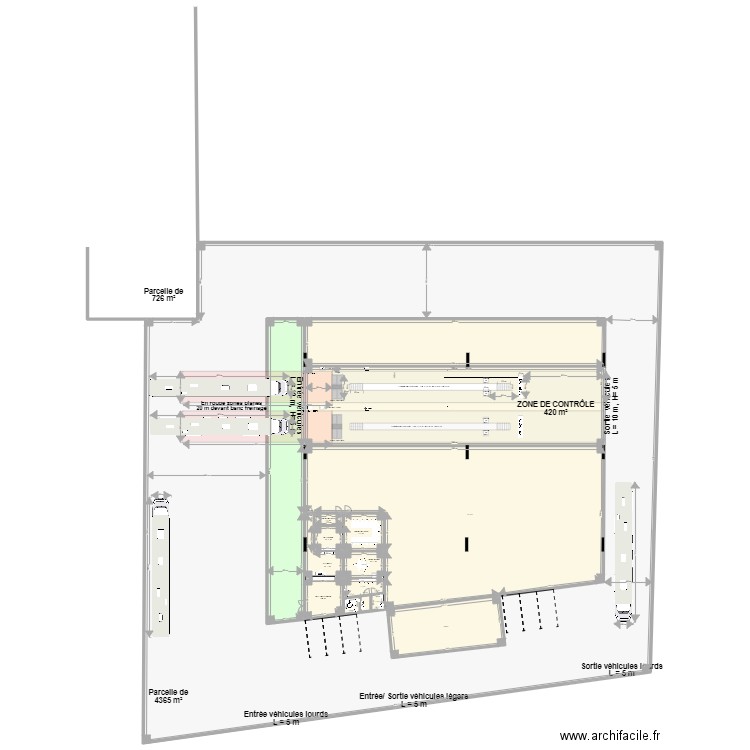 CCT PL GENNEVILIERS. Plan de 15 pièces et 1624 m2