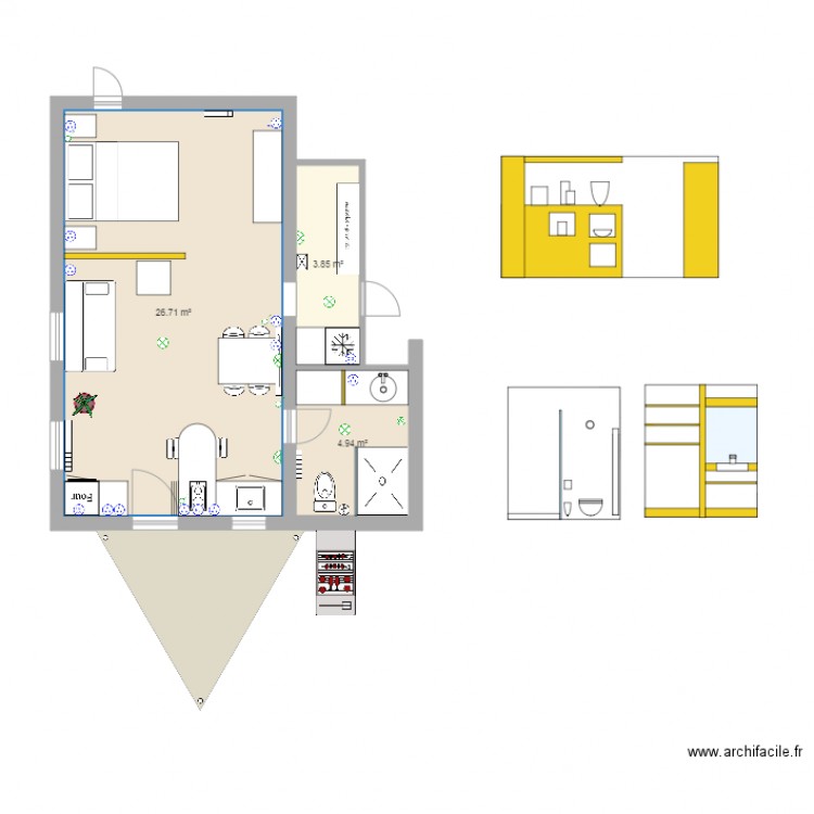 embrun papa. Plan de 0 pièce et 0 m2