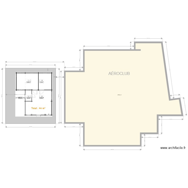 Bureau Aair parachutisme 2023-2. Plan de 0 pièce et 0 m2