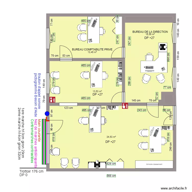 AXA MOMMALIER APRES TRAVAUX. Plan de 