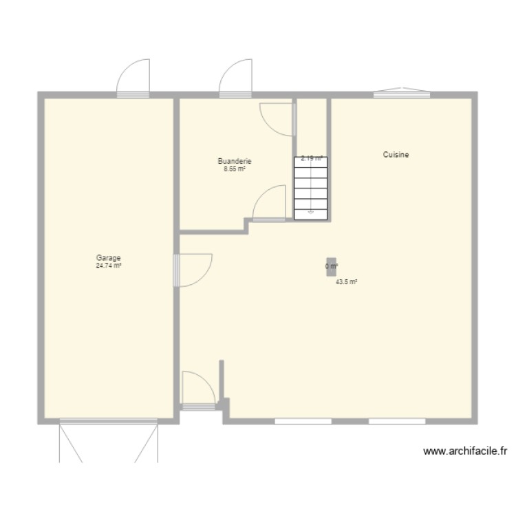 Plan RDC ouvert. Plan de 0 pièce et 0 m2