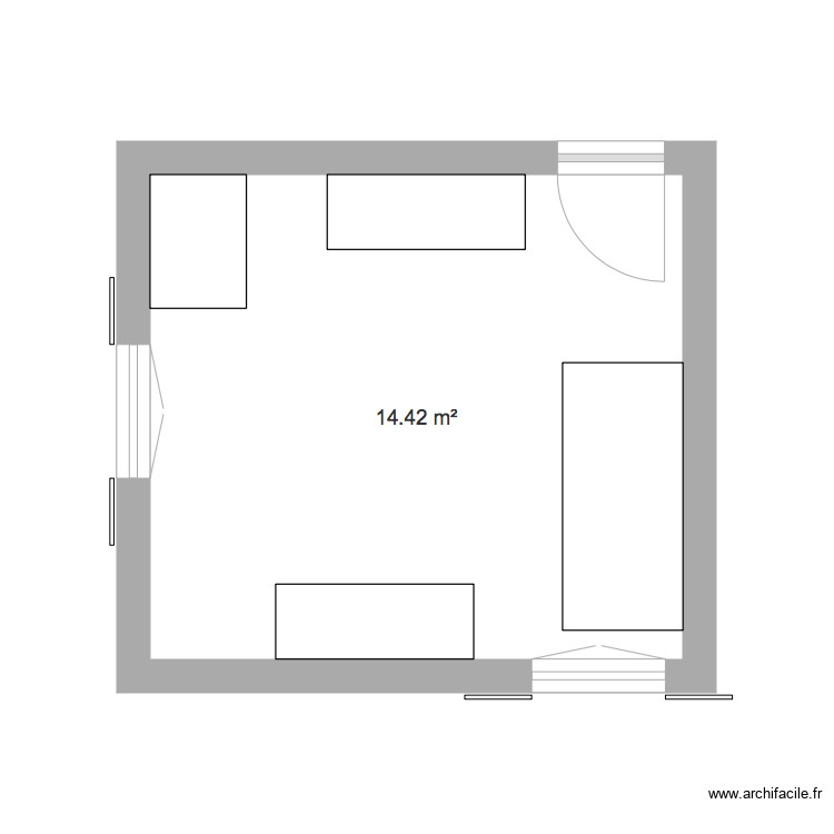 Chambre Annie. Plan de 0 pièce et 0 m2