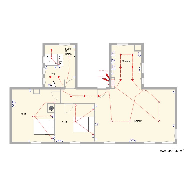 Thonon. Plan de 0 pièce et 0 m2