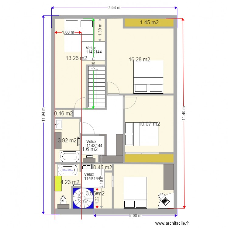 projet aménagement 7 juillet2016 . Plan de 0 pièce et 0 m2