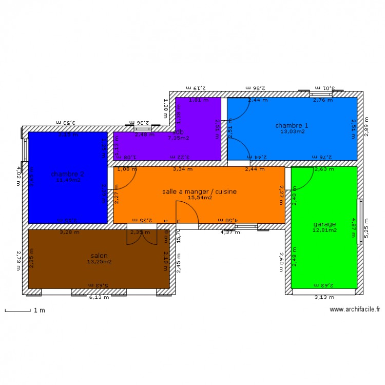 capps. Plan de 0 pièce et 0 m2