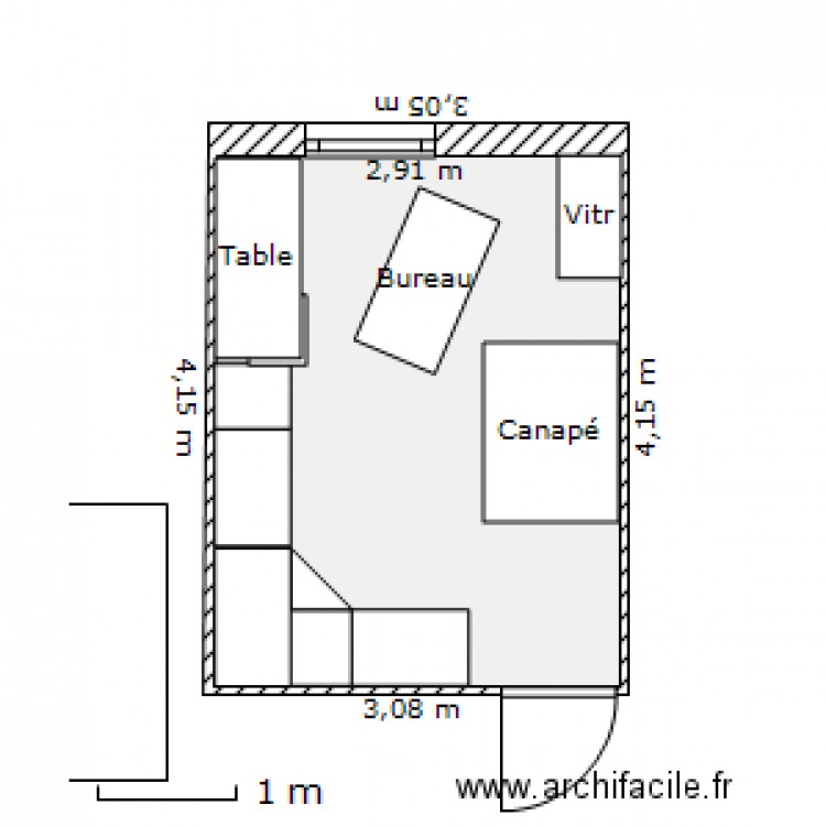 Bureau 3g. Plan de 0 pièce et 0 m2