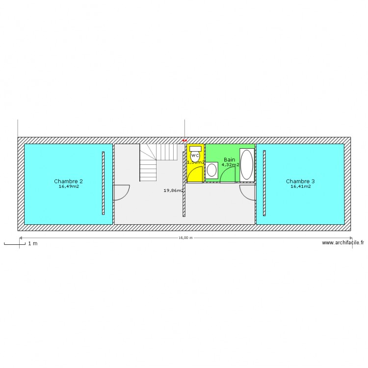 Maison  LAUNAY  Etage. Plan de 0 pièce et 0 m2