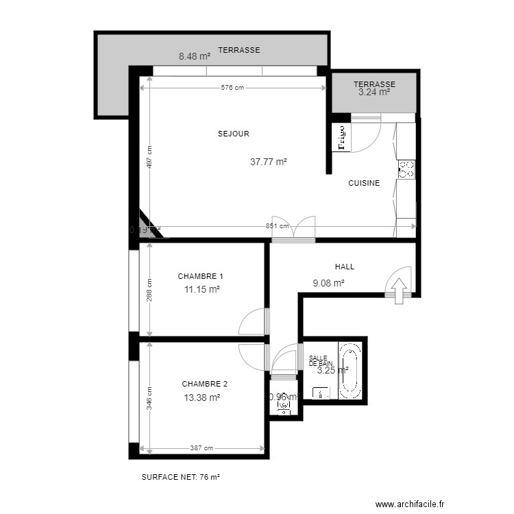 1e DROIT STICHELBERG. Plan de 0 pièce et 0 m2