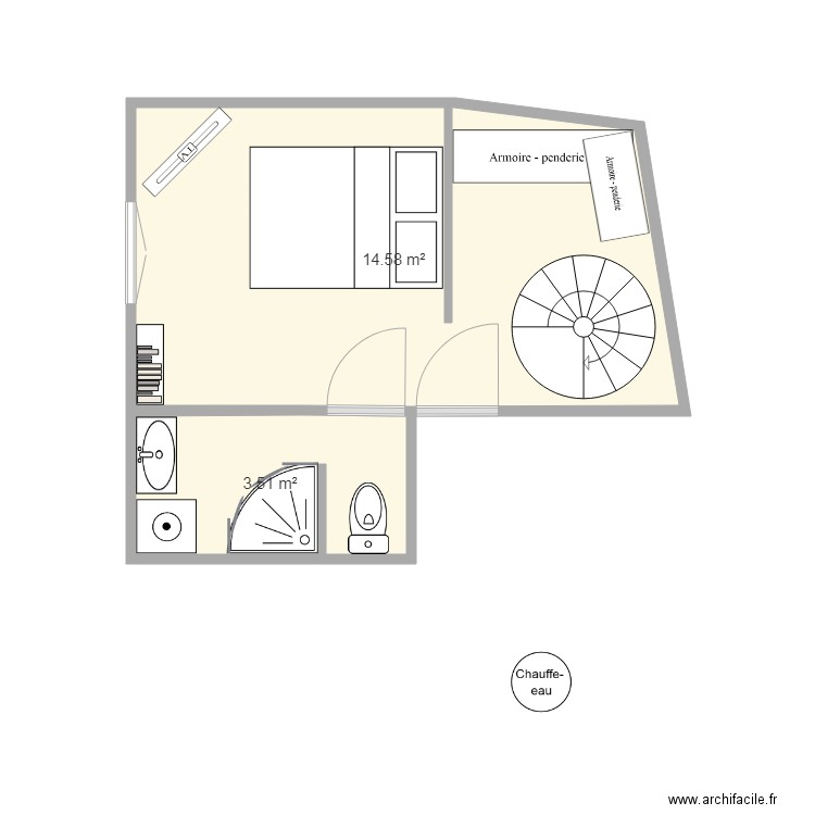 ETAGE HAUT. Plan de 0 pièce et 0 m2