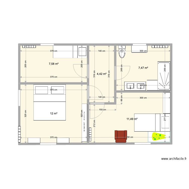 Etage 1. Plan de 0 pièce et 0 m2