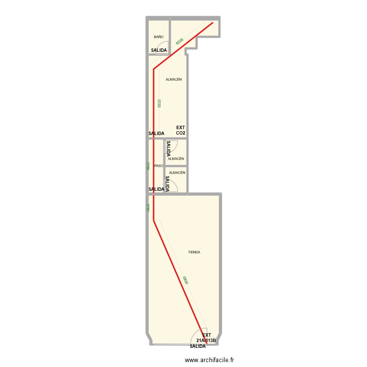 PLANTA VAPEO INCENDIOS. Plan de 8 pièces et 52 m2