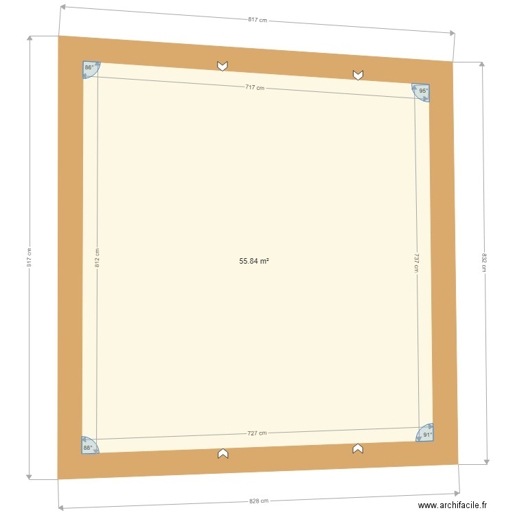 comble nu. Plan de 0 pièce et 0 m2