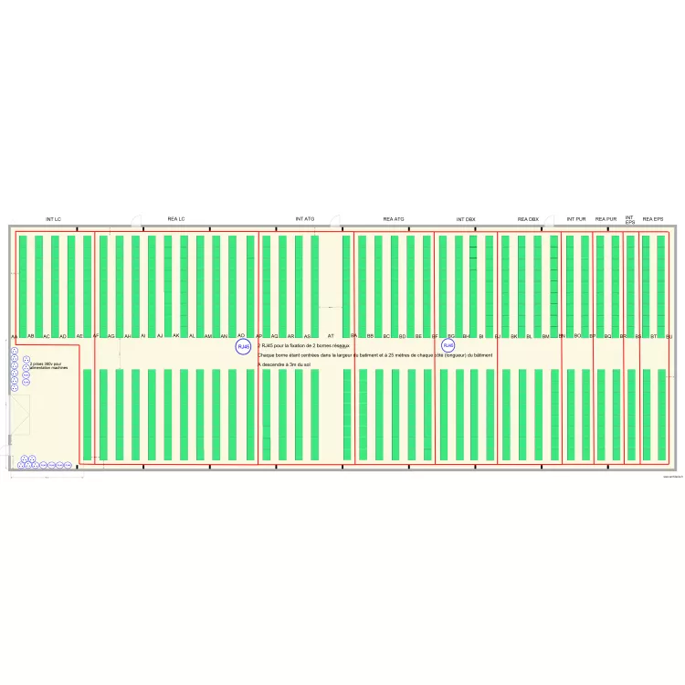 saint priest cellule v4 externe. Plan de 