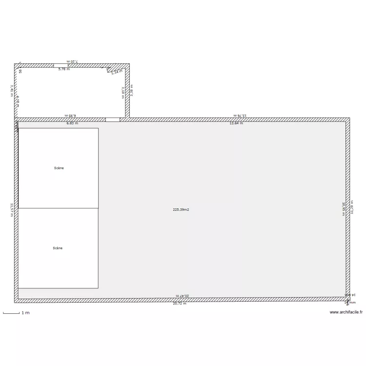 Salle des fêtes. Plan de Salle des fêtes. Plan de