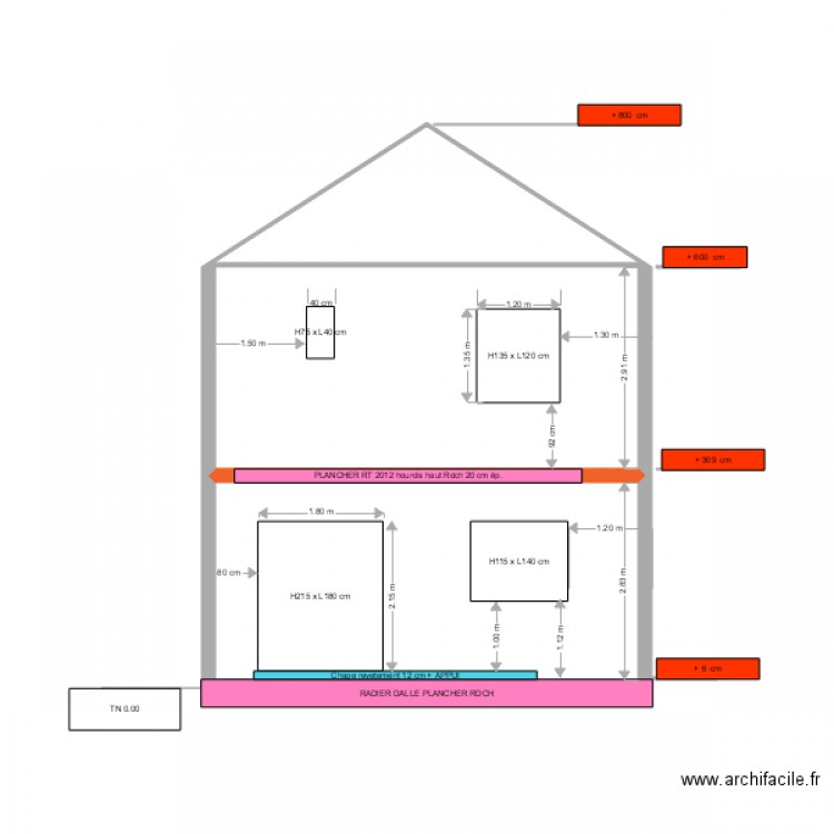 façade AR Samuel GROS OEUVRE DEFINITIF. Plan de 0 pièce et 0 m2