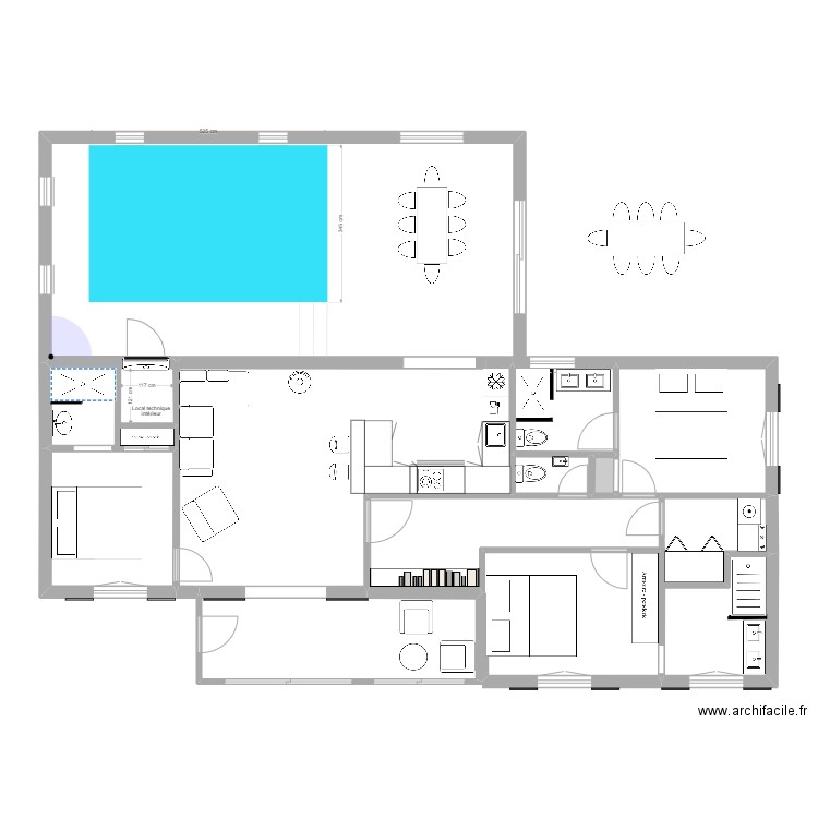 projet  5 . Plan de 0 pièce et 0 m2