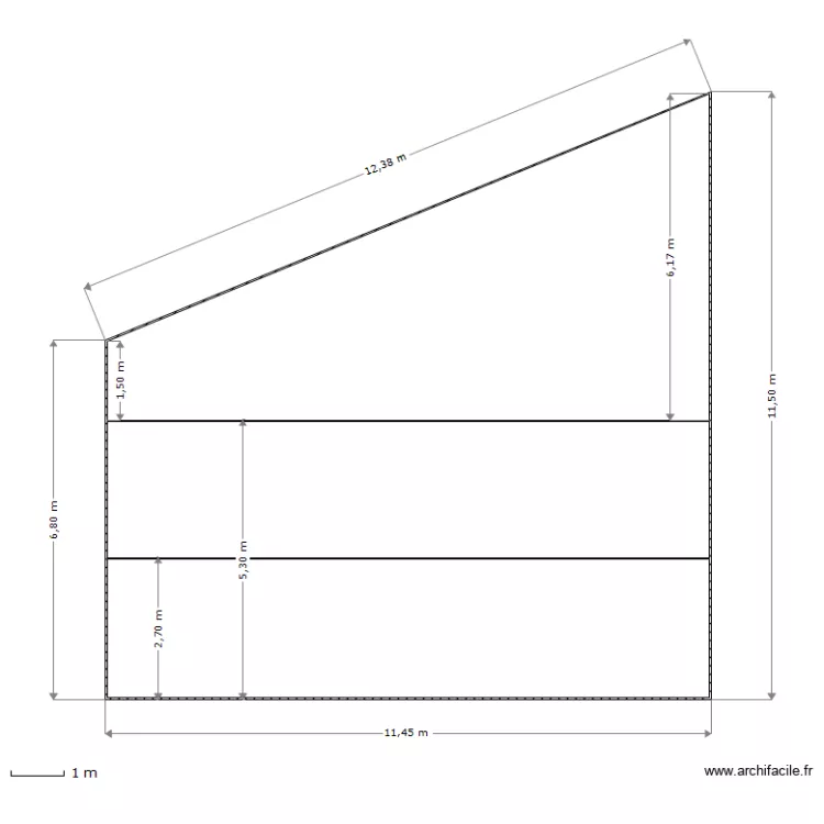 COUPE AVANT TRAVAUX. Plan de COUPE AVANT TRAVAUX. Plan de