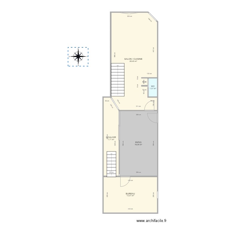 LEGUERRIER RDC. Plan de 0 pièce et 0 m2