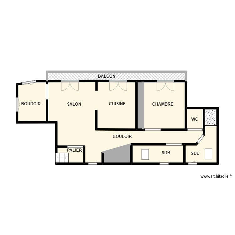 SOLA. Plan de 10 pièces et 46 m2