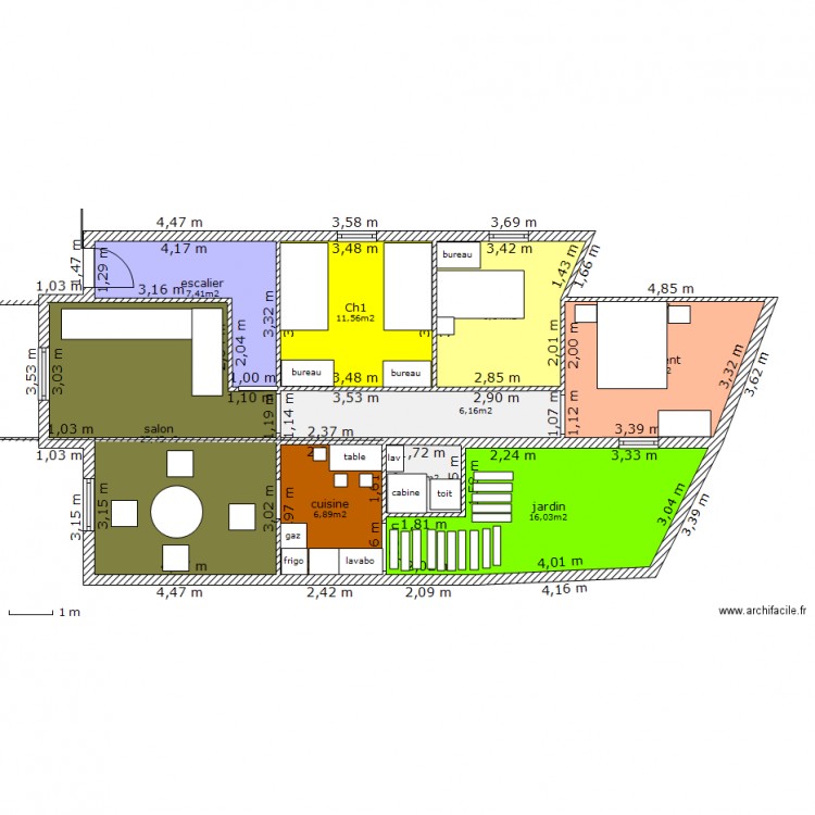 plan jardin pas bien. Plan de 0 pièce et 0 m2