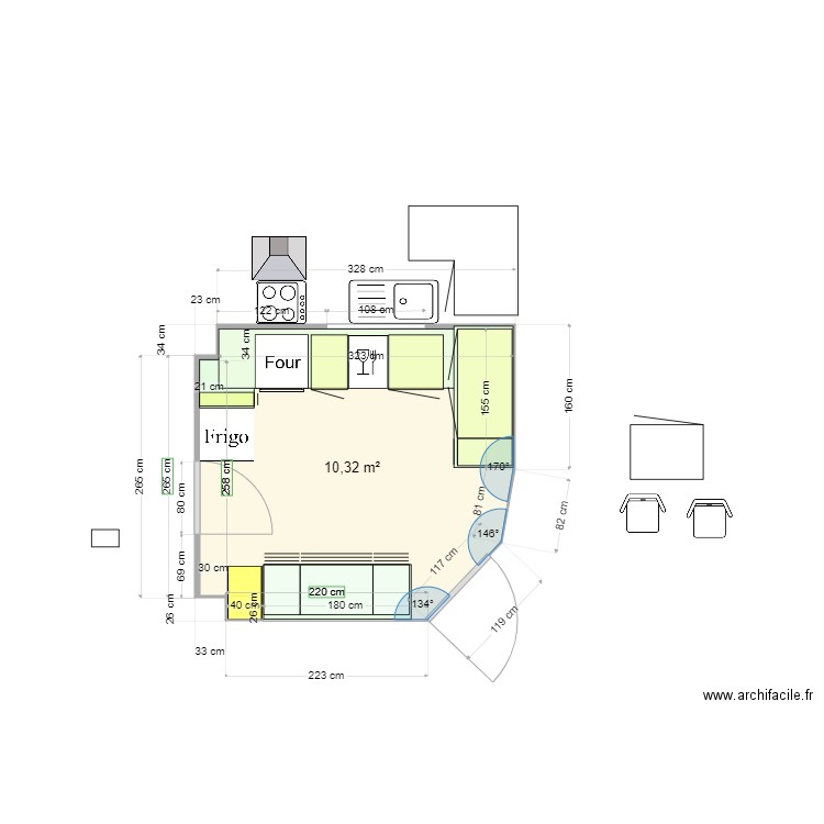 Cuisine 1 Choix 3. Plan de 0 pièce et 0 m2