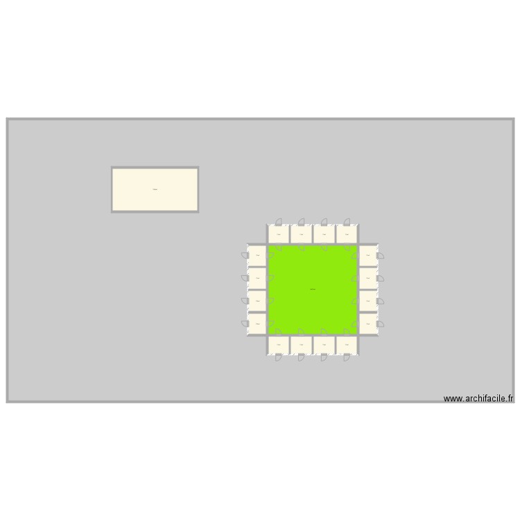 Pension . Plan de 0 pièce et 0 m2