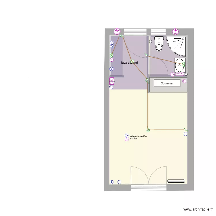 Gradignan 5 &eacute;lectricit&eacute; . Plan de 