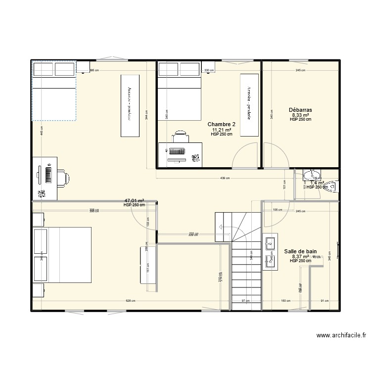 ETAGE. Plan de 0 pièce et 0 m2