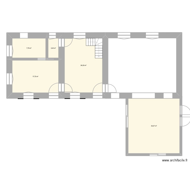 terres noires 1. Plan de 5 pièces et 86 m2