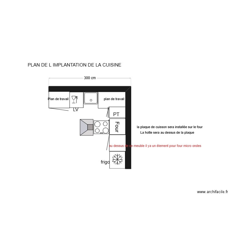 PLAN CUISINE. Plan de 0 pièce et 0 m2