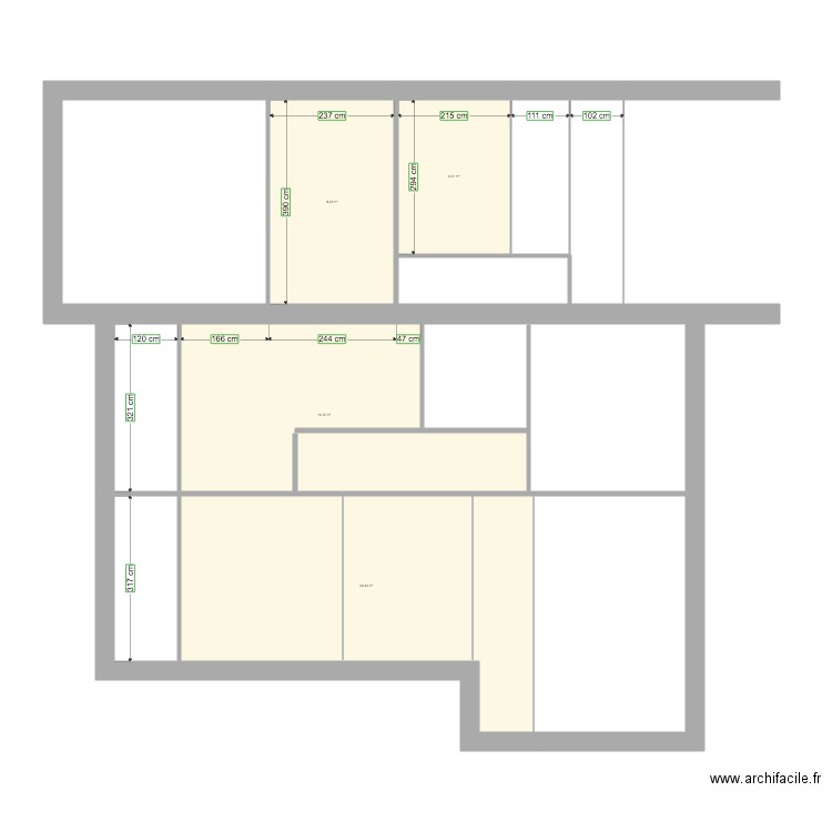 La Branche 1er Etage plan général. Plan de 0 pièce et 0 m2