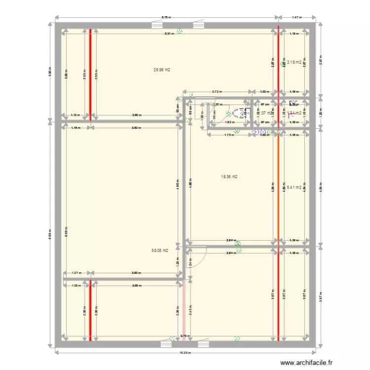 MAISON ETAGE. Plan de 