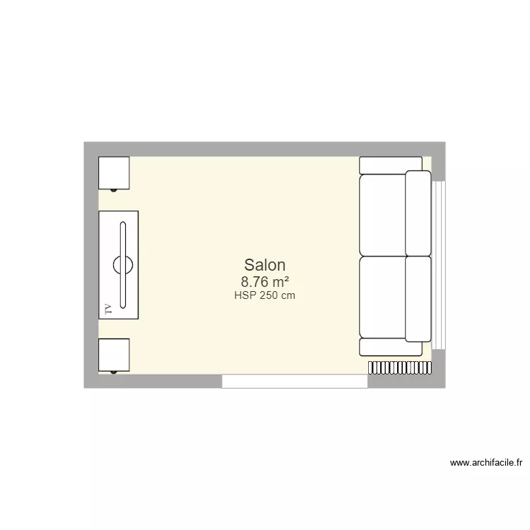 Salon. Plan de 