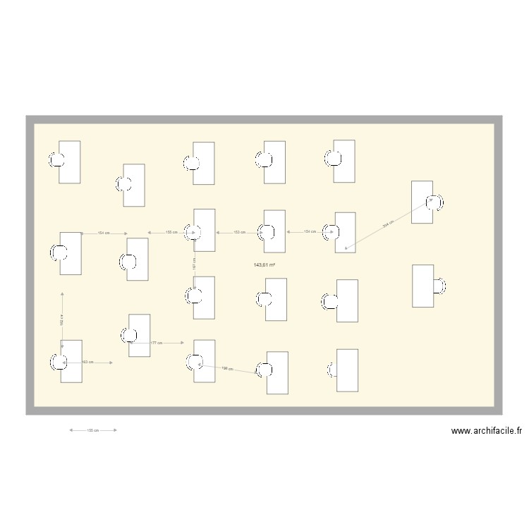 409  20  personnes 1m50. Plan de 0 pièce et 0 m2