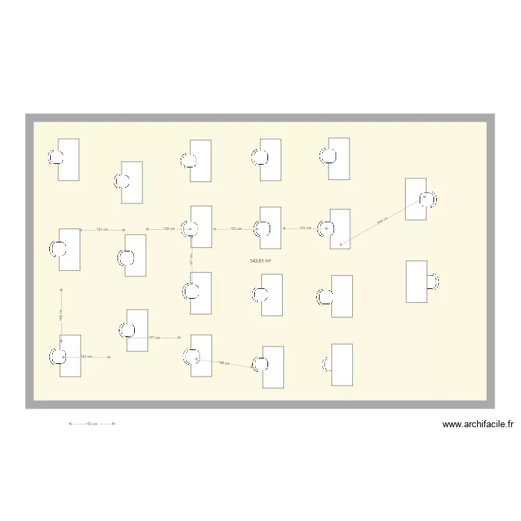 409  20  personnes 1m50. Plan de 