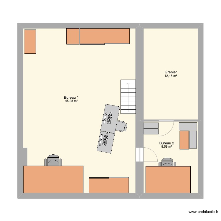 studio. Plan de 0 pièce et 0 m2