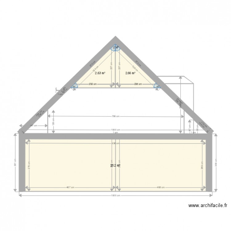 pignon. Plan de 0 pièce et 0 m2