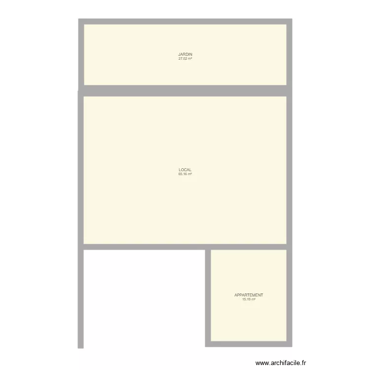 Local Commercial. Plan de 