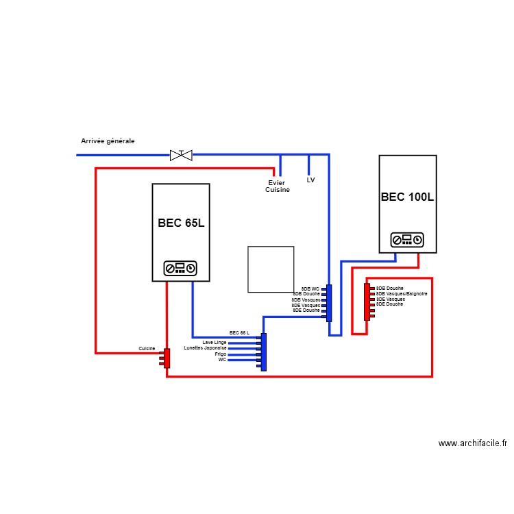 Plomberie Cestas. Plan de 0 pièce et 0 m2