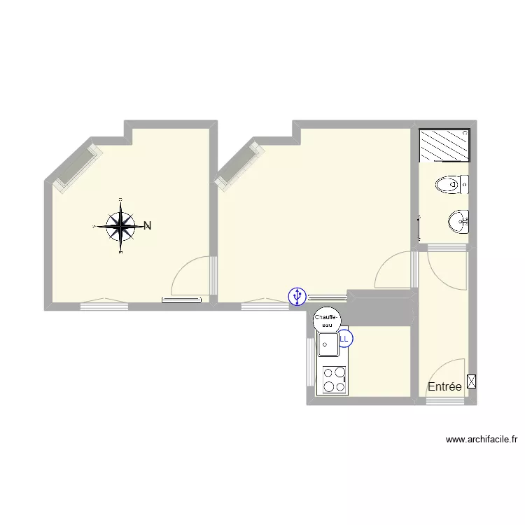 Cardinet 54 B 4&egrave;me. Plan de 