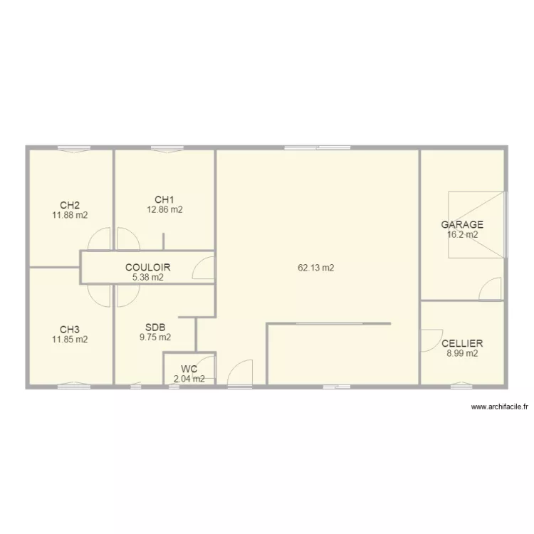 PLAN MAISON MEUBLE. Plan de 