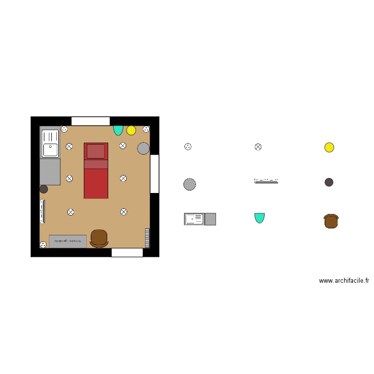 Cabine SV. Plan de 0 pièce et 0 m2