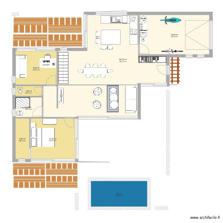 PLAN REEL V2. Plan de 0 pièce et 0 m2